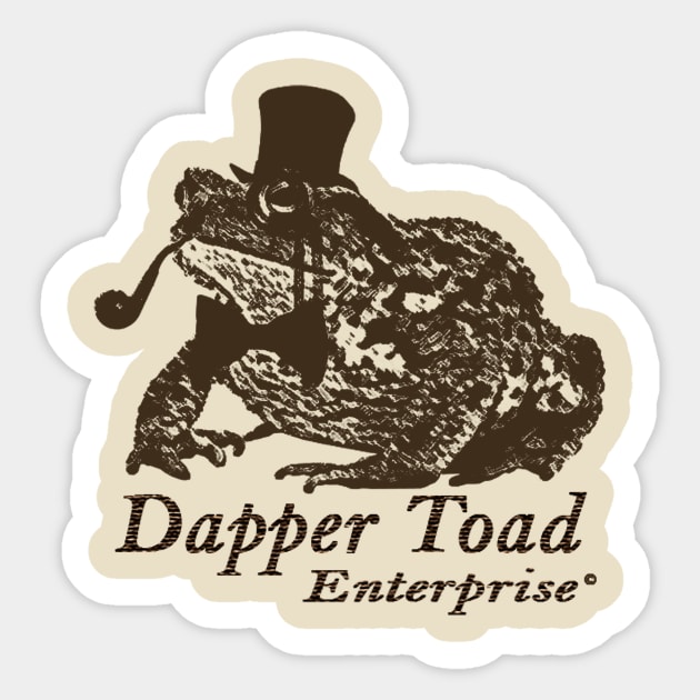 Dapper Toad Enterprise (Classic) Sticker by Dapper Toad Enterprise